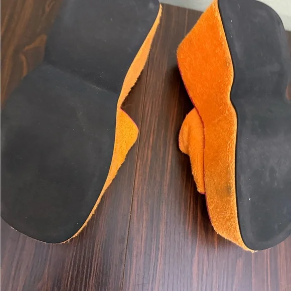 Dolls Kill Orange and Pink Platform Shoes - Picture 9 of 9